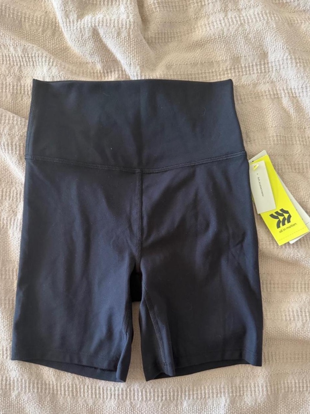 all in motion Black High-Rise Bike Shorts